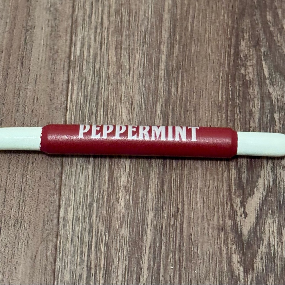 Small rolling pin for tiered trays, peppermint Christmas (rolling pin only)